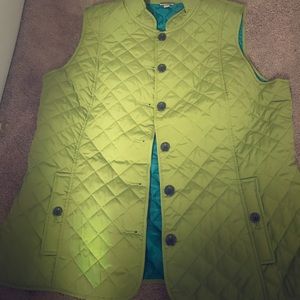 J. Jill green polyester vest